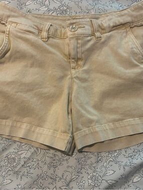 True Craft Women's Beige Cotton Bermuda Shorts